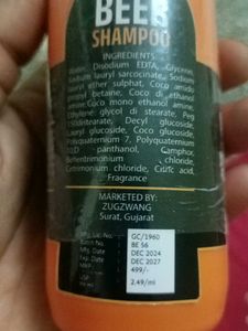 Zugzwang Beer Shampoo (Pack of 2)