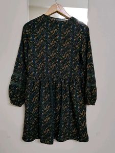 Paisley Print Mini Dress