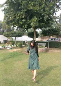 Women A-line Multicolor Dress