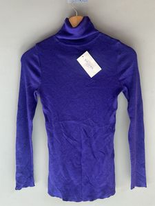 Purple Turtleneck Top