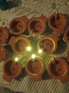 Water Sensor LED Diwali Diyas (Set of 12)