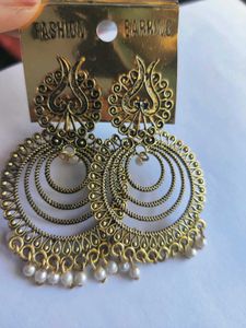 Peacock Inspired Fashion Earrings