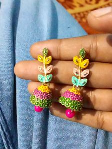 Colorful Jhumka Earrings