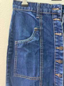 Stradivarius Denim A-Line Skirt