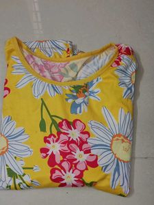 Floral Yellow T-Shirt