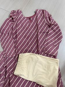 Striped Kurti Set