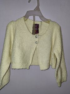 Max Brand Cream Colour Furr Jacket For Baby Girl