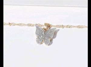 cute charm  Pendant Necklace Qty2 (silver chain❗
