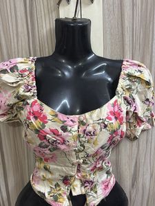 Corset Style Crop Top