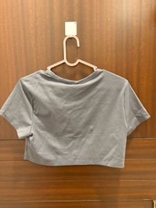 Grey Crop Top
