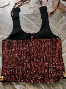 Embroidered Maroon Top