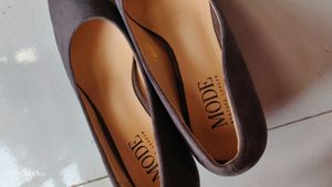 Women Taupe Solid Pumps Heels Size39..