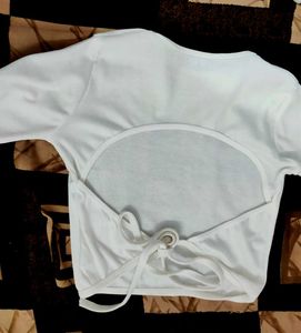 Ribbed Open Back Dori Top