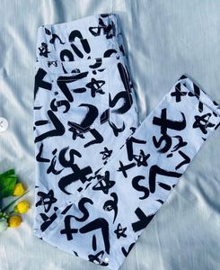 White Denim Print