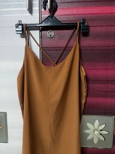 Brown Sleeveless Top
