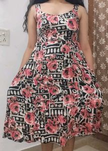 Floral Fit &amp; Flare Sleeveless Dress