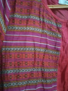 2BME Red Kurti