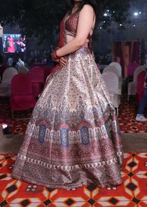 Banarsi Lehnga With Blouse And Dupatta.( 3 Piece)