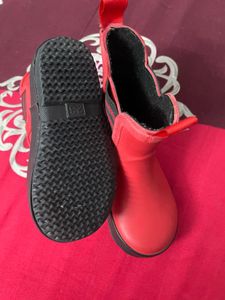 Red Chelsea Boots
