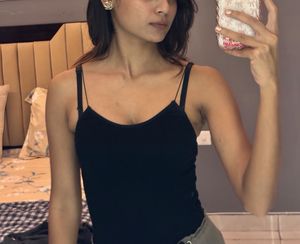 black bodysuit top