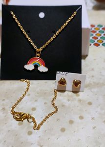 Pick Any One Charm With Chain and Earing💞 ❤