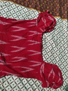 Stylish Red &amp; White Jumpsuit