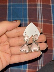 aesthetic pink earrings
