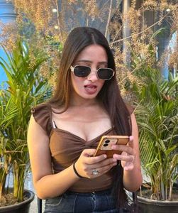 Brown Ruffle Sleeve Top