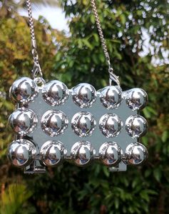silver bubble clutch🩶