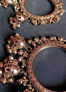 Oxidized Silver Jhumka Bangles – Navratri Special