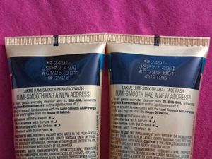 2 Lakme Lumi-Smooth AHA Facewash