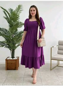 Purple Midi Dress