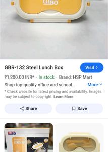 GIBO Stainless Steel Lunch Box - 5 Grid....