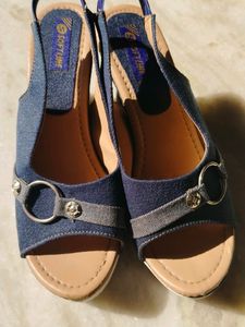 Stylish Blue Wedges