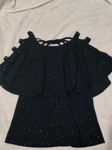 Sparkly Black Party Top