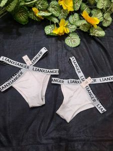 LIANXIANGER White Thong Panties