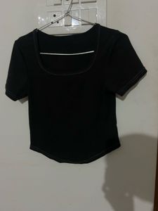 Black Crop Top - Stylish & Trendy