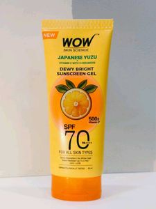 Wow Skin Science Japanese Yuzu Sunscreen Gel 80ml