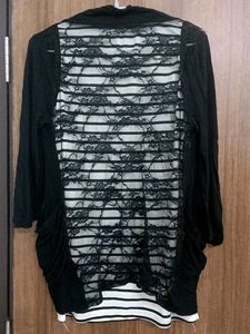 Formal Wear Tank top And Overcoat Combo