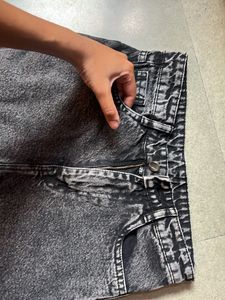 Straight Fit Charcoal Jeans
