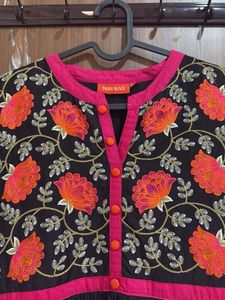 Floral Embroidered Kurta