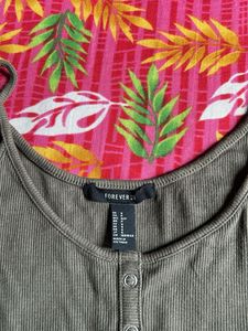 Forever 21 Olive Green Tank Dress