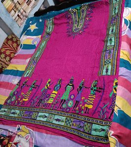 Vintage Pink Dashiki Dress