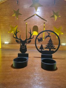 3D printed Festive Holiday Candle Holders