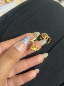 Elegant Gold Jhumka Earrings