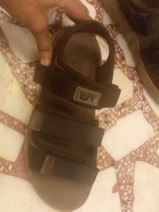 Brown Adjustable Strap Sandals