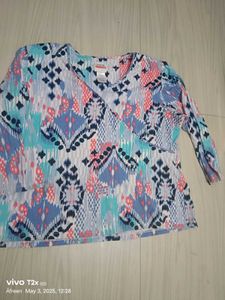 Karen Neuburger Floral Print Top