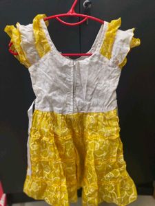 Cute Yellow Dress For Baby Girl