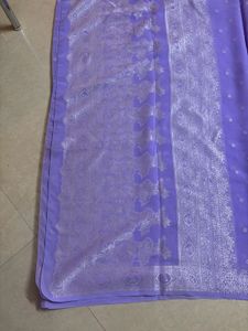 Lavender Soft Silk Saree