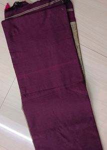 Soft Khadi Saree (Purple 💜)